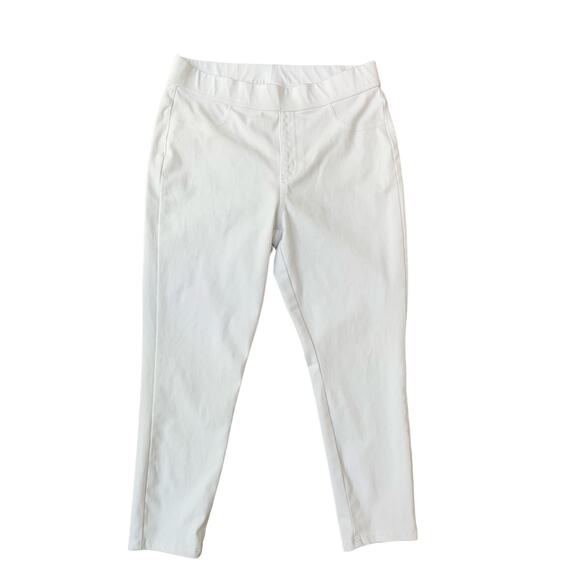 Time and Tru White Cotton Blend Ankle Skinny Pants - Picture 2 of 9